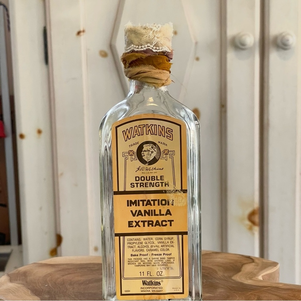 Vintage Watkins Double Strength Vanilla Extract bottle!